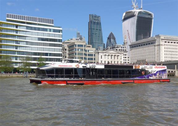 Cruise along the River Thames