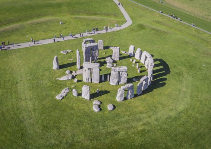 Aerial view of Stonehenge 