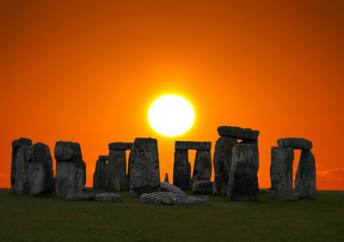 Sunset over Stonehenge