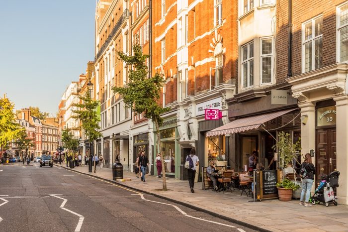 Marylebone High Street, Shutterstock