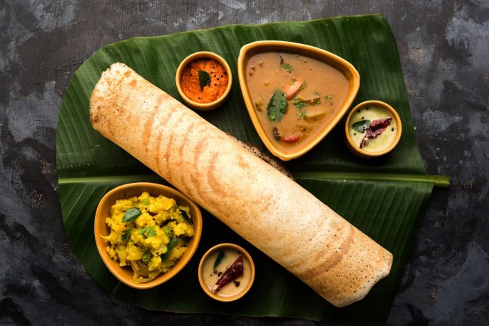 An Indian masala dosa