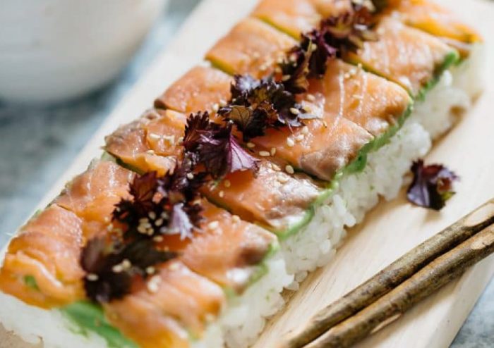 Homemade sushi