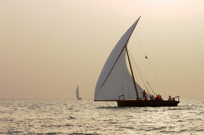 A Dhow boat