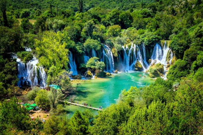 The stunning Kravica Falls in Bosnia