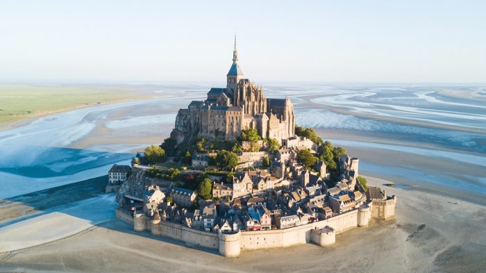 The stunning Mont St Michel in Normandy, France