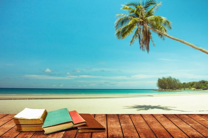 Reading on a desert island