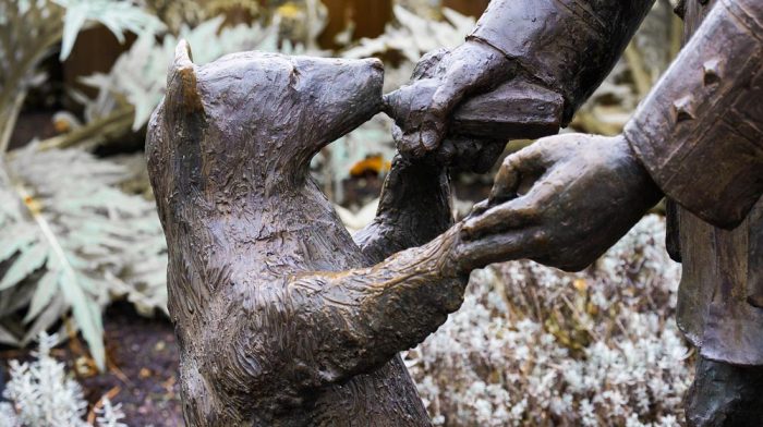 Winnie the Bear statue at ZSL London Zoo