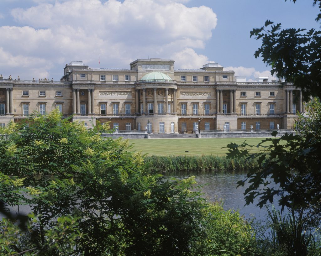 Buckingham Palace taken from the garden - Royal Collection Trust, © Her Majesty Queen Elizabeth II 2022