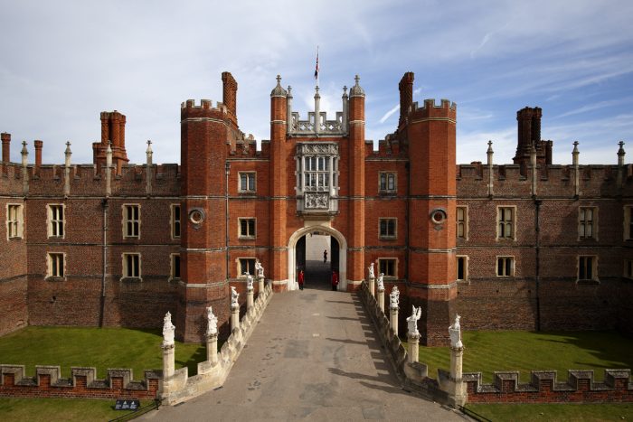 Outside of Hampton Court Palace 